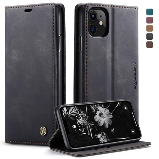 CaseMe-013 Multifunctional Horizontal Flip Leather Case with Card Slot & Holder & Wallet for iPhone 11(Black) - iPhone 11 Cases by CaseMe | Online Shopping UK | buy2fix