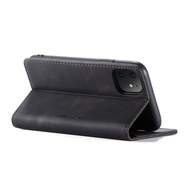 CaseMe-013 Multifunctional Horizontal Flip Leather Case with Card Slot & Holder & Wallet for iPhone 11(Black) - iPhone 11 Cases by CaseMe | Online Shopping UK | buy2fix