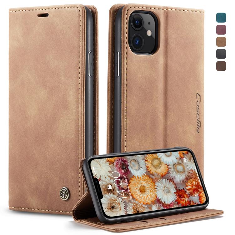 CaseMe-013 Multifunctional Horizontal Flip Leather Case with Card Slot & Holder & Wallet for iPhone 11(Brown) - iPhone 11 Cases by CaseMe | Online Shopping UK | buy2fix
