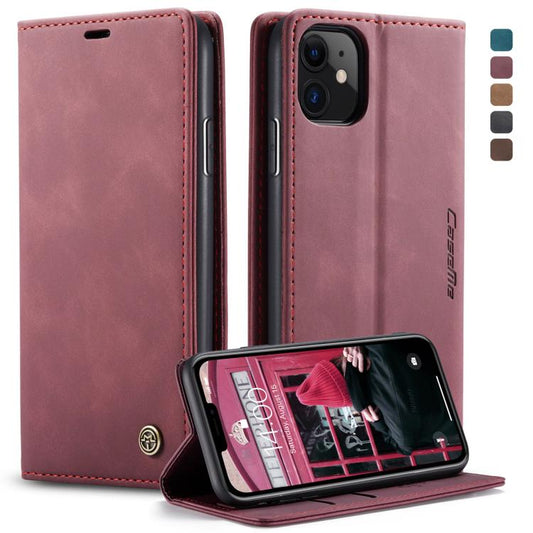 CaseMe-013 Multifunctional Horizontal Flip Leather Case with Card Slot & Holder & Wallet for iPhone 11(Wine) - iPhone 11 Cases by CaseMe | Online Shopping UK | buy2fix