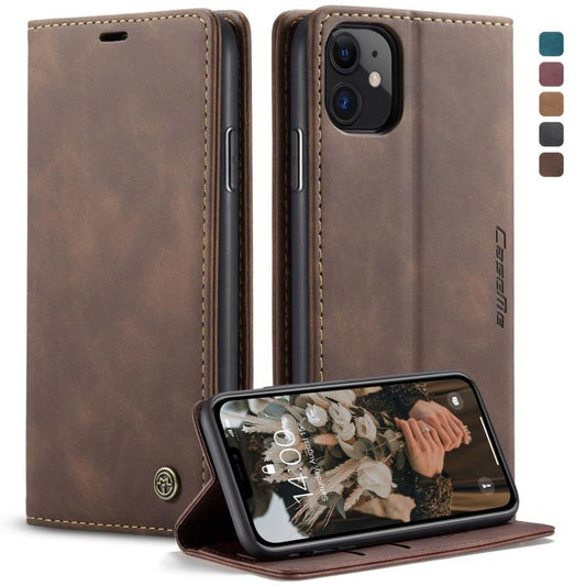 CaseMe-013 Multifunctional Horizontal Flip Leather Case with Card Slot & Holder & Wallet for iPhone 11(coffee) - iPhone 11 Cases by CaseMe | Online Shopping UK | buy2fix