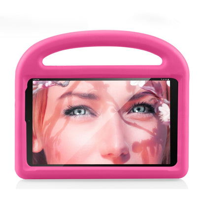 Shockproof EVA Bumper Case with Handle & Holder for Galaxy Tab A 8 (2019) P200 / P205(Rose Red) by buy2fix