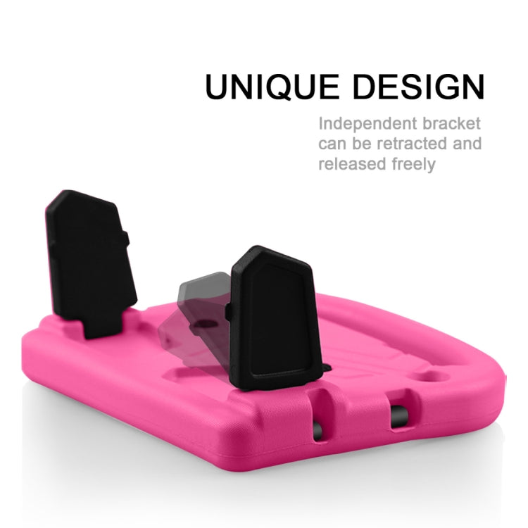 Shockproof EVA Bumper Case with Handle & Holder for Galaxy Tab A 8 (2019) P200 / P205(Rose Red) by buy2fix