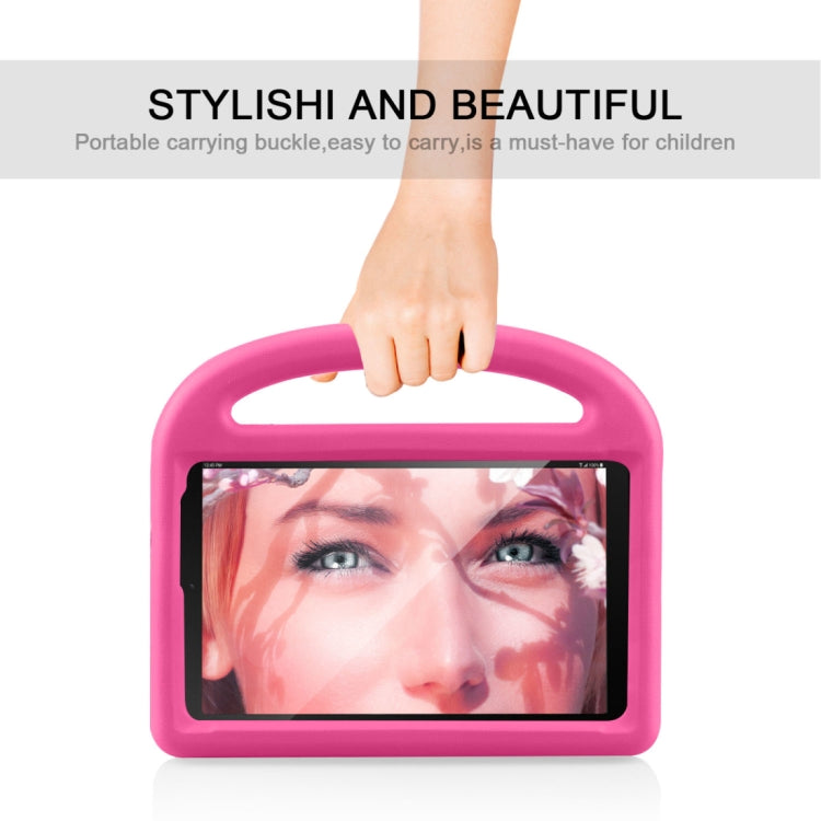 Shockproof EVA Bumper Case with Handle & Holder for Galaxy Tab A 8 (2019) P200 / P205(Rose Red) by buy2fix