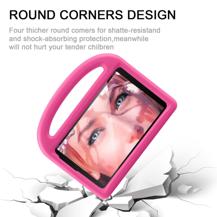 Shockproof EVA Bumper Case with Handle & Holder for Galaxy Tab A 8 (2019) P200 / P205(Rose Red) by buy2fix