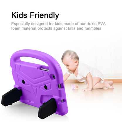 Shockproof EVA Bumper Case with Handle & Holder for Galaxy Tab A 8 (2019) P200 / P205(Purple) by buy2fix