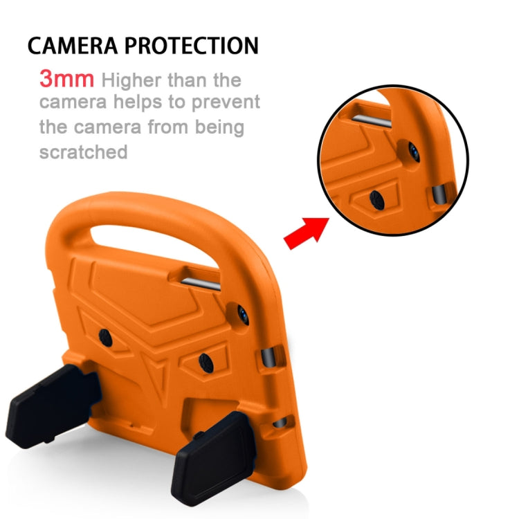 Shockproof EVA Bumper Case with Handle & Holder for Galaxy Tab A 8 (2019) P200 / P205(Orange) by buy2fix
