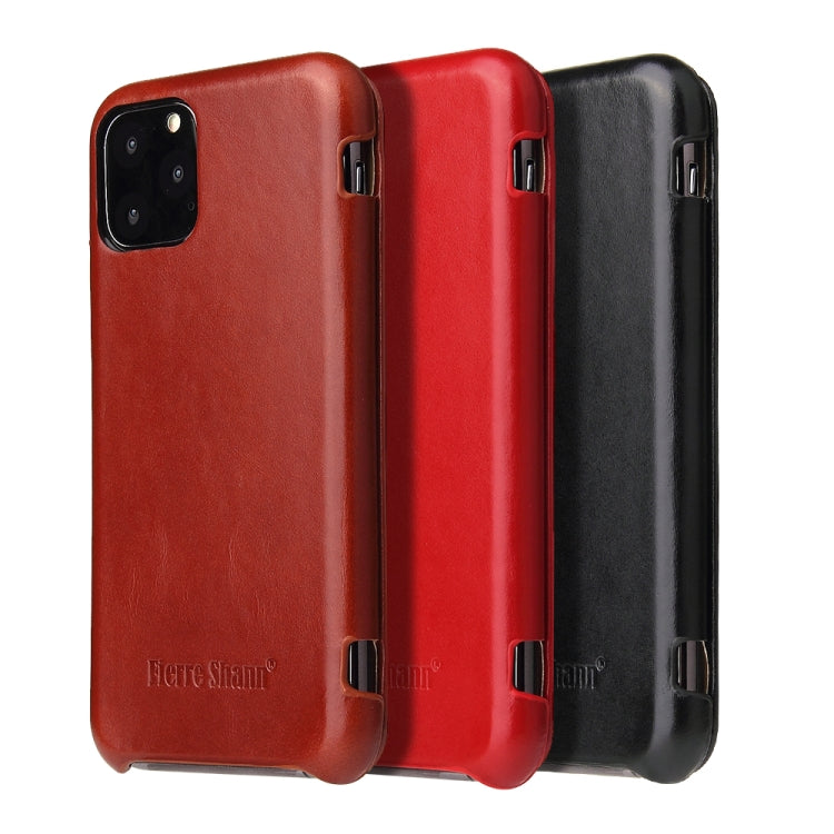 For iPhone 11 Fierre Shann Business Magnetic Horizontal Flip Genuine Leather Case (Black) - iPhone 11 Cases by FIERRE SHANN | Online Shopping UK | buy2fix