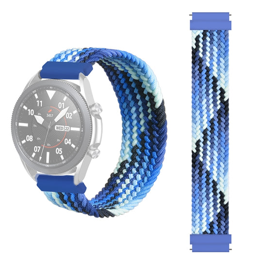 20mm Universal Nylon Weave Watch Band (Colorful Blue)
