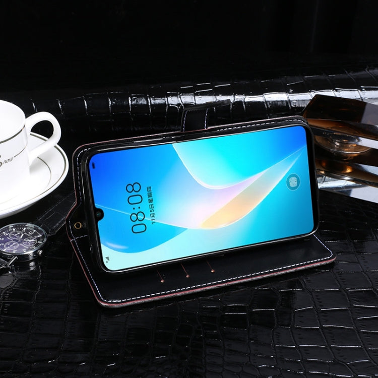 For Huawei nova 8 SE idewei Crocodile Texture Horizontal Flip Leather Case with Holder & Card Slots & Wallet(Black) - Huawei Cases by idewei | Online Shopping UK | buy2fix