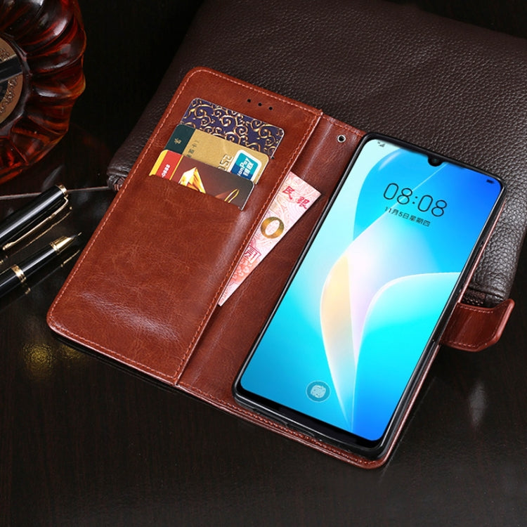 For Huawei nova 8 SE idewei Crazy Horse Texture Horizontal Flip Leather Case with Holder & Card Slots & Wallet(White) - Huawei Cases by idewei | Online Shopping UK | buy2fix