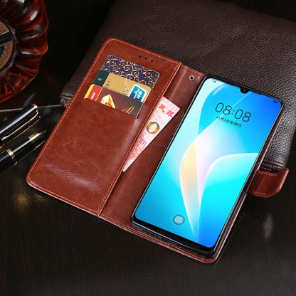 For Huawei nova 8 SE idewei Crazy Horse Texture Horizontal Flip Leather Case with Holder & Card Slots & Wallet(White) - Huawei Cases by idewei | Online Shopping UK | buy2fix