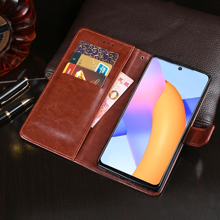 For Huawei Honor 10X Lite idewei Crazy Horse Texture Horizontal Flip Leather Case with Holder & Card Slots & Wallet(Black) - Honor Cases by idewei | Online Shopping UK | buy2fix