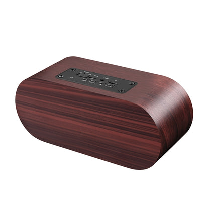 Q8 Bluetooth 4.2 Classic Wooden Double Horns Bluetooth Speaker(Walnut Texture) - Desktop Speaker by buy2fix | Online Shopping UK | buy2fix