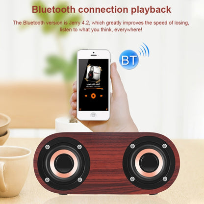 Q8 Bluetooth 4.2 Classic Wooden Double Horns Bluetooth Speaker(Walnut Texture) - Desktop Speaker by buy2fix | Online Shopping UK | buy2fix