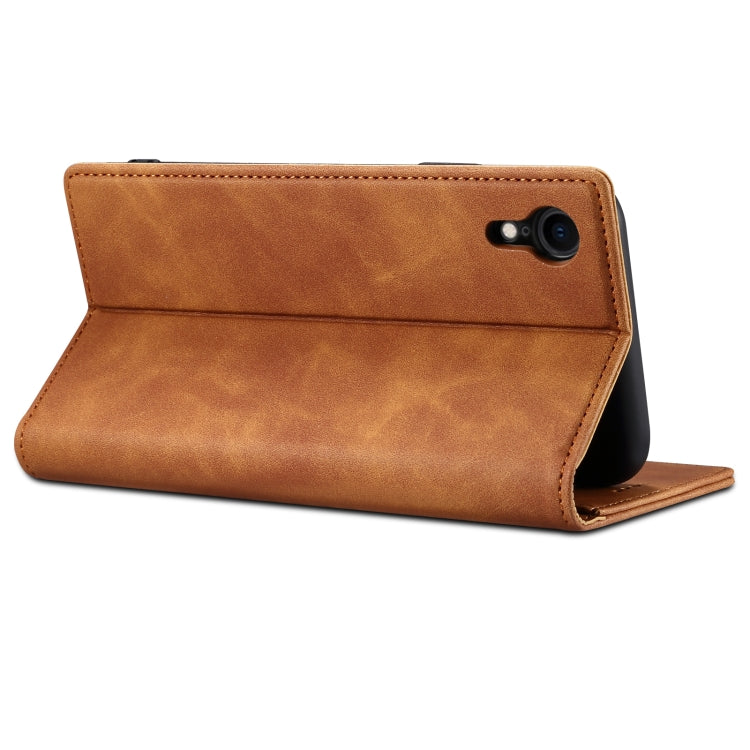 For iPhone XR GUSSIM GS-001 Business Style Horizontal Flip Skin Feel PU Leather Case with Holder & Card Slots & Wallet & Photo Frame(Gray) - More iPhone Cases by GUSSIM | Online Shopping UK | buy2fix