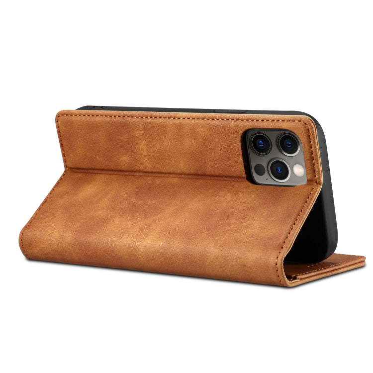 For iPhone 12 / 12 Pro GUSSIM GS-001 Business Style Horizontal Flip Skin Feel PU Leather Case with Holder & Card Slots & Wallet & Photo Frame(Red) - iPhone 12 / 12 Pro Cases by GUSSIM | Online Shopping UK | buy2fix
