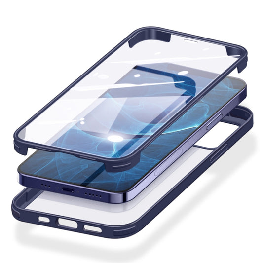 For iPhone 12 / 12 Pro Double-sided Plastic Glass Protective Case(Red) - iPhone 12 / 12 Pro Cases by buy2fix | Online Shopping UK | buy2fix