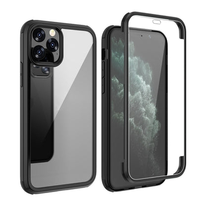 For iPhone 11 Double-sided Plastic Glass Protective Case (Black) - iPhone 11 Cases by buy2fix | Online Shopping UK | buy2fix