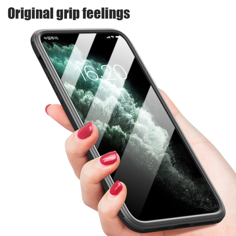 For iPhone 11 Double-sided Plastic Glass Protective Case (Black) - iPhone 11 Cases by buy2fix | Online Shopping UK | buy2fix
