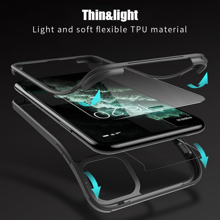 For iPhone 11 Double-sided Plastic Glass Protective Case (Black) - iPhone 11 Cases by buy2fix | Online Shopping UK | buy2fix