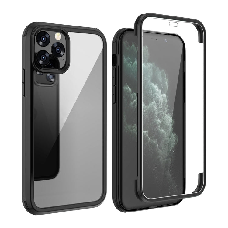 For iPhone 11 Pro Max Double-sided Plastic Glass Protective Case (Black) - iPhone 11 Pro Max Cases by buy2fix | Online Shopping UK | buy2fix