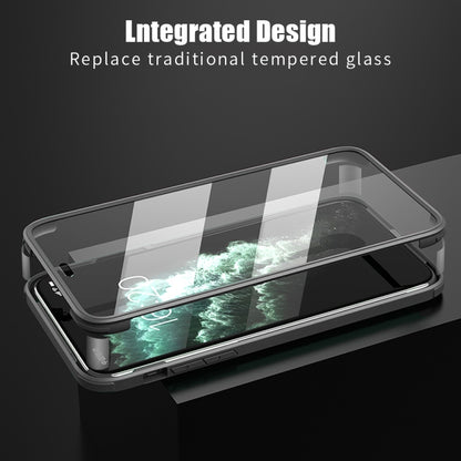 For iPhone 11 Pro Max Double-sided Plastic Glass Protective Case (Black) - iPhone 11 Pro Max Cases by buy2fix | Online Shopping UK | buy2fix