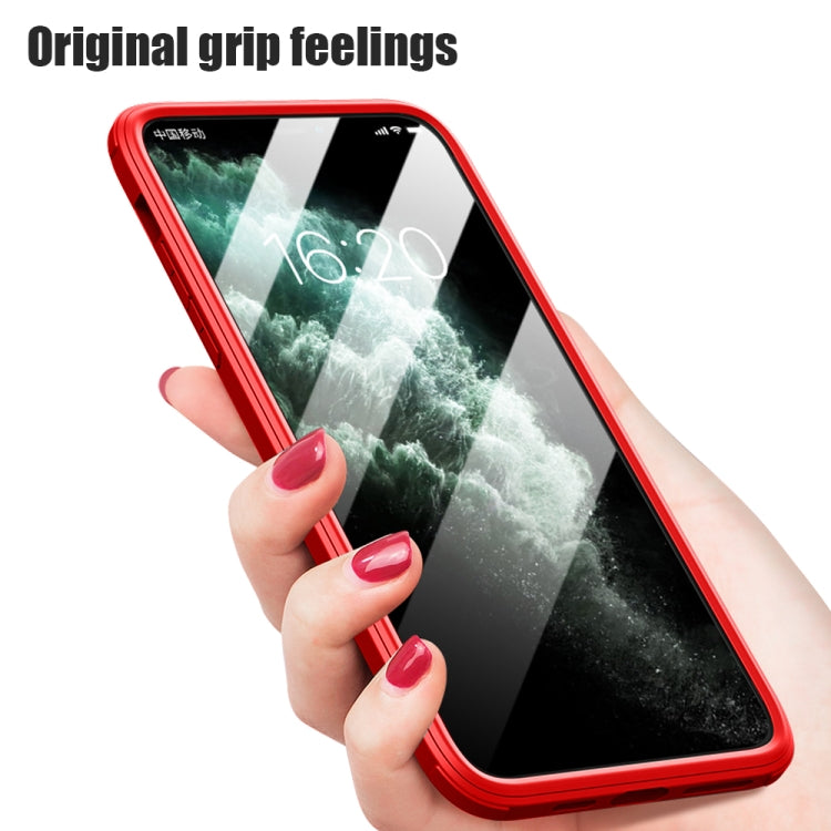For iPhone 11 Pro Max Double-sided Plastic Glass Protective Case (Red) - iPhone 11 Pro Max Cases by buy2fix | Online Shopping UK | buy2fix