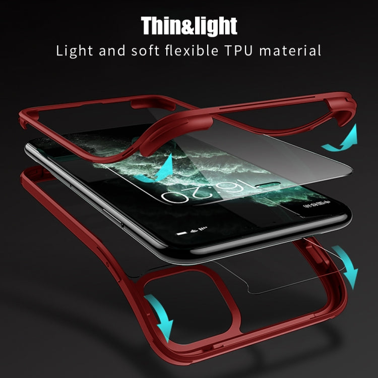For iPhone 11 Pro Max Double-sided Plastic Glass Protective Case (Red) - iPhone 11 Pro Max Cases by buy2fix | Online Shopping UK | buy2fix