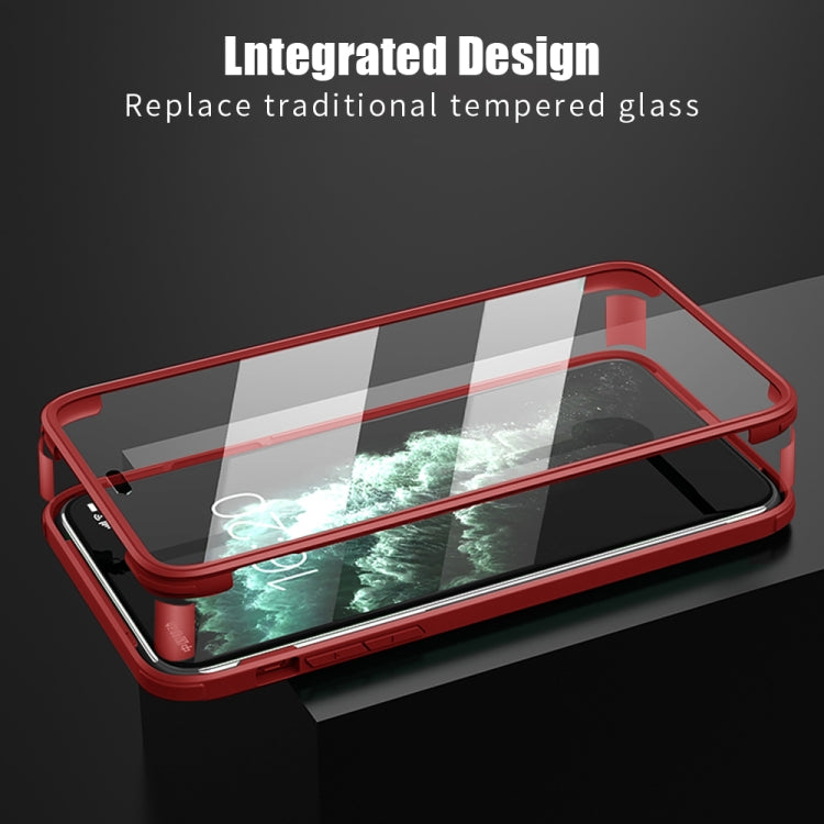 For iPhone 11 Pro Max Double-sided Plastic Glass Protective Case (Red) - iPhone 11 Pro Max Cases by buy2fix | Online Shopping UK | buy2fix