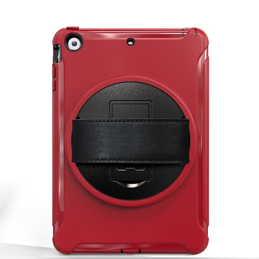 For iPad mini 3 & 2 & 1 360 Degree Rotation PC+TPU Protective Cover with Holder & Hand Strap(Red) - iPad Mini 4 & 3 & 2 & 1 Cases by buy2fix | Online Shopping UK | buy2fix
