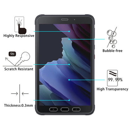 For Samsung Galaxy Tab Active 3 9H HD Explosion-proof Tempered Glass Film - Galaxy Tempered Glass by buy2fix | Online Shopping UK | buy2fix