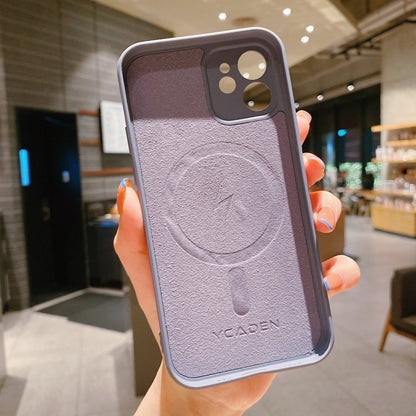 For iPhone 12 Liquid Silicone Full Coverage Shockproof Magsafe Case(Pink) by buy2fix