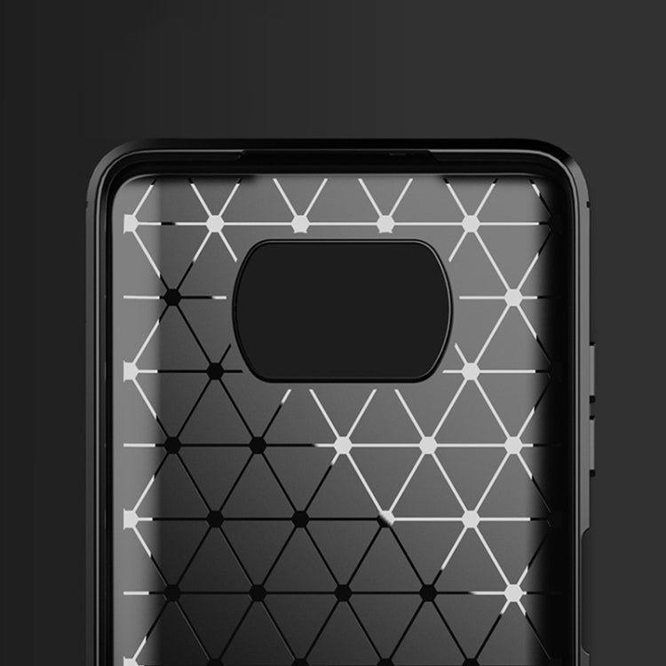 For Xiaomi Poco X3 NFC Brushed Texture Carbon Fiber TPU Case(Navy Blue) - Xiaomi Cases by buy2fix | Online Shopping UK | buy2fix