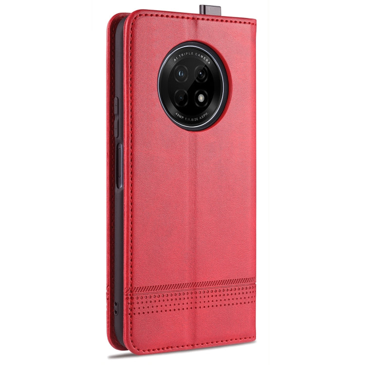 For Huawei Enjoy 20 Plus 5G AZNS Magnetic Calf Texture Horizontal Flip Leather Case with Card Slots & Holder & Wallet(Red) - Huawei Cases by AZNS | Online Shopping UK | buy2fix