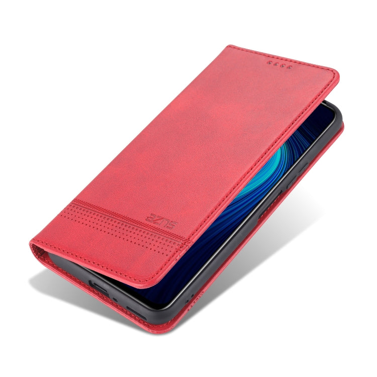 For Huawei Enjoy 20 Plus 5G AZNS Magnetic Calf Texture Horizontal Flip Leather Case with Card Slots & Holder & Wallet(Red) - Huawei Cases by AZNS | Online Shopping UK | buy2fix