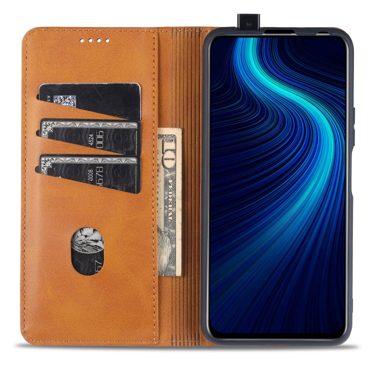 For Huawei Enjoy 20 Plus 5G AZNS Magnetic Calf Texture Horizontal Flip Leather Case with Card Slots & Holder & Wallet(Red) - Huawei Cases by AZNS | Online Shopping UK | buy2fix