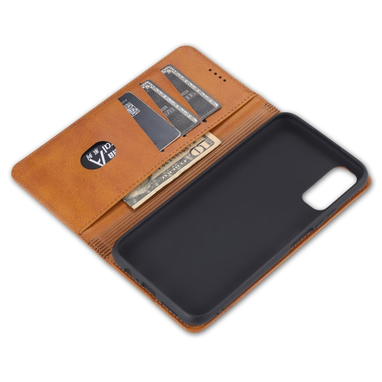 For Huawei Enjoy 20 Pro / Enjoy Z 5G AZNS Magnetic Calf Texture Horizontal Flip Leather Case with Card Slots & Holder & Wallet(Red) - Huawei Cases by AZNS | Online Shopping UK | buy2fix