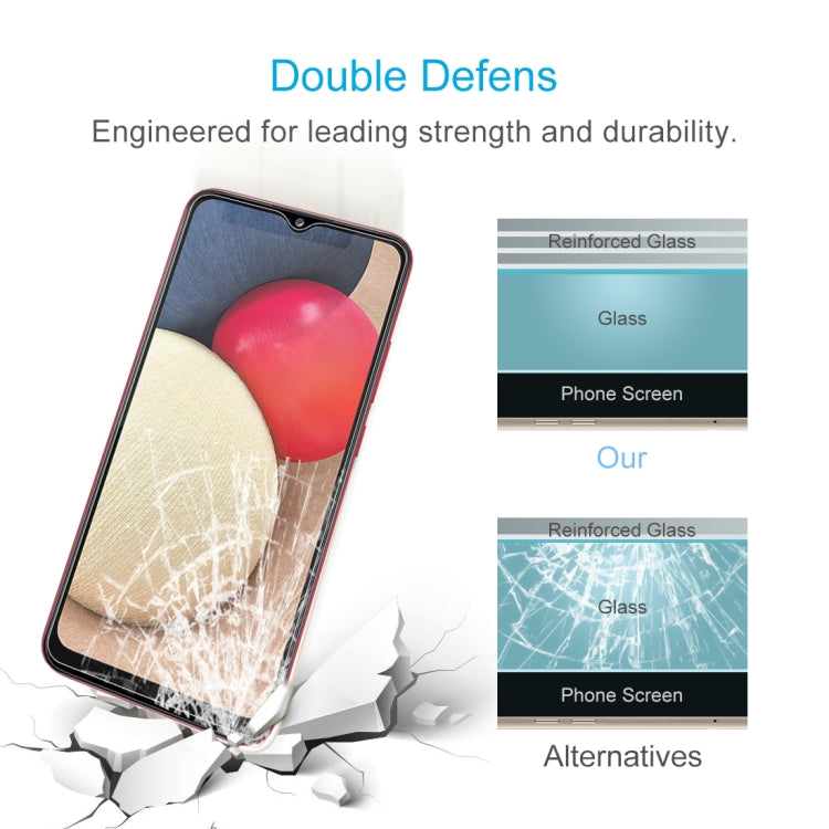 10 PCS For Samsung Galaxy A02s 0.26mm 9H 2.5D Tempered Glass Film - Galaxy Tempered Glass by buy2fix | Online Shopping UK | buy2fix