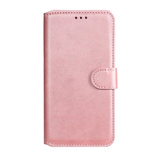 For OPPO A53 / A53S / A32 Classic Calf Texture PU + TPU Horizontal Flip Leather Case, with Holder & Card Slots & Wallet(Rose Gold) by buy2fix