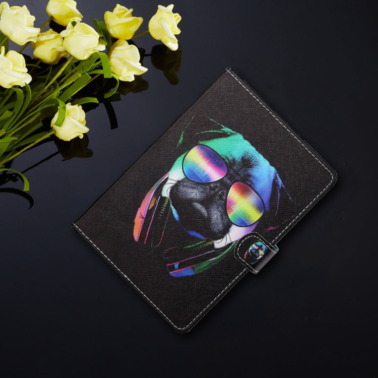 For 7 inch Tablet PC Universal Colored Drawing Horizontal Flip Leather Case with Holder & Card Slots(Eye Dog) - 7 inch by buy2fix | Online Shopping UK | buy2fix