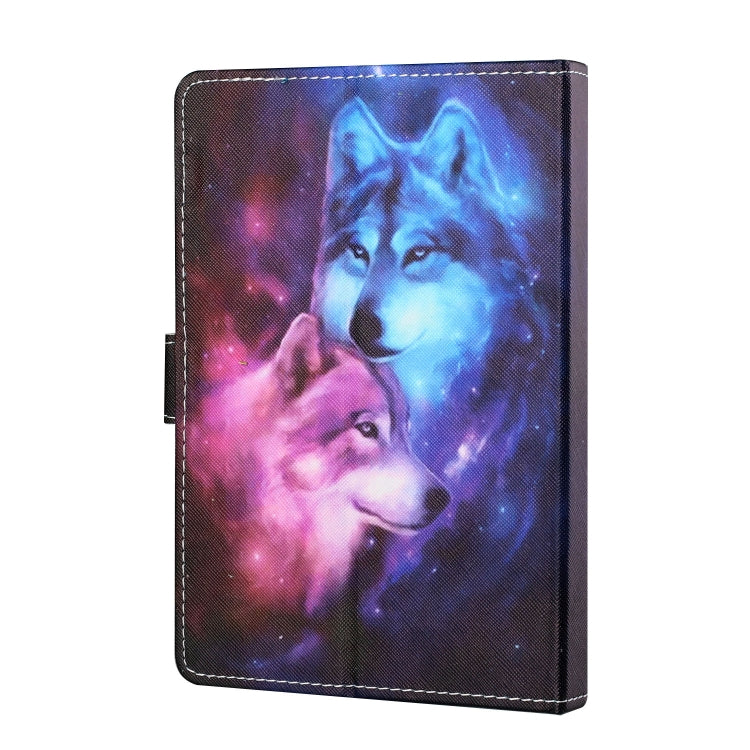 For 8 inch Tablet PC Universal Colored Drawing Horizontal Flip Leather Case with Holder & Card Slots(Wolf) - 8 inch by buy2fix | Online Shopping UK | buy2fix