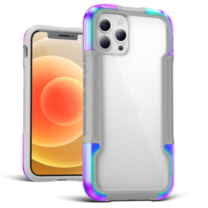For iPhone 12 iPAKY Thunder Series Aluminum alloy Shockproof Protective Case(Rainbow) - iPhone 12 / 12 Pro Cases by iPAKY | Online Shopping UK | buy2fix