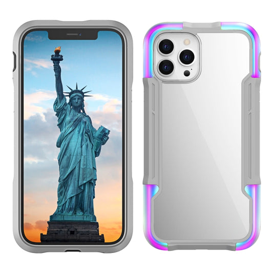 For iPhone 12 Pro iPAKY Thunder Series Aluminum alloy Shockproof Protective Case(Rainbow) - iPhone 12 / 12 Pro Cases by iPAKY | Online Shopping UK | buy2fix