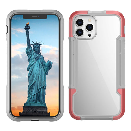 For iPhone 12 Pro iPAKY Thunder Series Aluminum alloy Shockproof Protective Case(Rose gold) - iPhone 12 / 12 Pro Cases by iPAKY | Online Shopping UK | buy2fix
