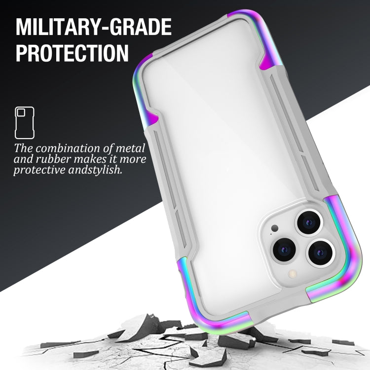 For iPhone 12 Pro Max iPAKY Thunder Series Aluminum alloy Shockproof Protective Case(Rainbow) - iPhone 12 Pro Max Cases by iPAKY | Online Shopping UK | buy2fix