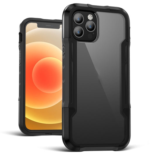For iPhone 12 Pro Max iPAKY Thunder Series Aluminum alloy Shockproof Protective Case(Black) - iPhone 12 Pro Max Cases by iPAKY | Online Shopping UK | buy2fix