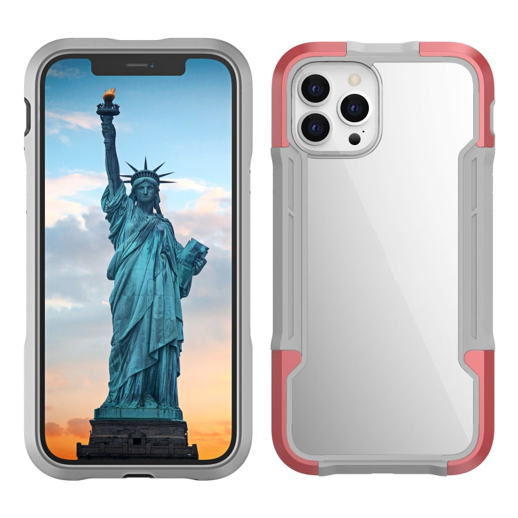 For iPhone 12 Pro Max iPAKY Thunder Series Aluminum alloy Shockproof Protective Case(Rose gold) - iPhone 12 Pro Max Cases by iPAKY | Online Shopping UK | buy2fix