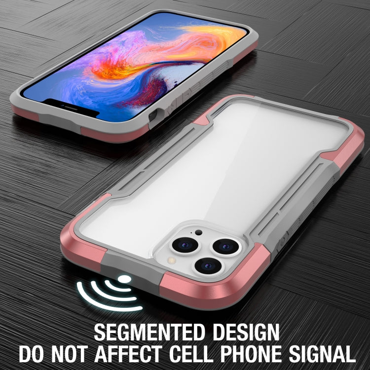 For iPhone 12 Pro Max iPAKY Thunder Series Aluminum alloy Shockproof Protective Case(Rose gold) - iPhone 12 Pro Max Cases by iPAKY | Online Shopping UK | buy2fix