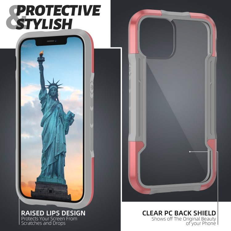For iPhone 12 Pro Max iPAKY Thunder Series Aluminum alloy Shockproof Protective Case(Rose gold) - iPhone 12 Pro Max Cases by iPAKY | Online Shopping UK | buy2fix